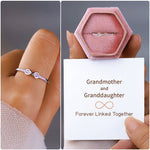 Load image into Gallery viewer, GRANDMA &amp; GRANDDAUGHTER - FOREVER LINKED TOGETHER RING

