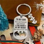 Load image into Gallery viewer, Mom To Son - You Are My Hero - Sweet Keychain
