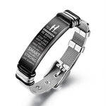 Load image into Gallery viewer, To My Grandson - Be Brave - Premium Stainless Steel Bracelet
