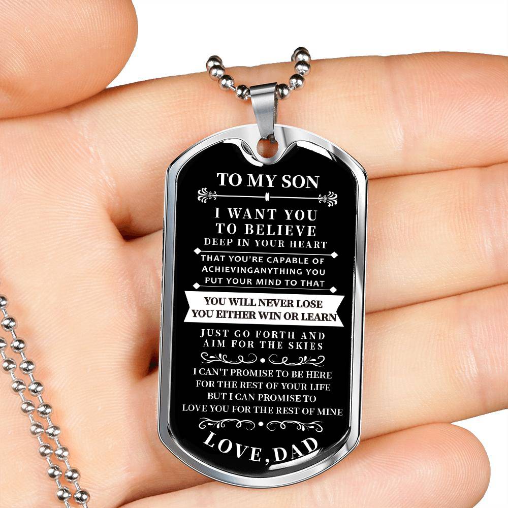 Dad To Son - Never Lose - Necklace