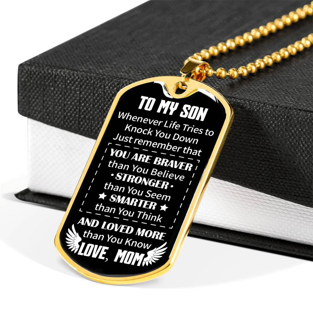 Mom To Son - Loved More Than You Know - Necklace