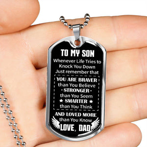 Dad To Son - Loved More Than You Know - Necklace