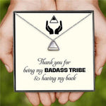 Load image into Gallery viewer, To My Bestie - Thank you for Being my Badass Tribe Necklace
