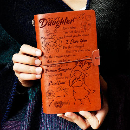 Dad To Daughter - Even When I'm Not Close by- Vintage Journal