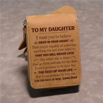 Load image into Gallery viewer, Dad To Daughter - You Will Never Lose - Card Holder Zipper Wallet
