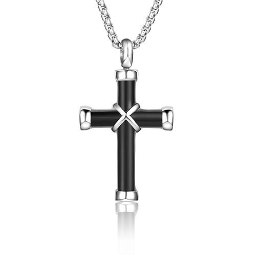 To My Wife In Heaven - Cross Urn Ashes Memorial Necklace