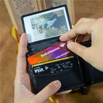 Load image into Gallery viewer, Mom To Son - Never Lose - Black Bifold Wallet
