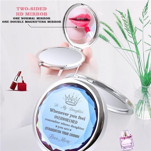 Mom To Daughter - Straighten Your Crown - Pocket Mirror