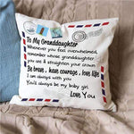 Load image into Gallery viewer, To My Granddaughter - Straighten Your Crown - Pillow Case
