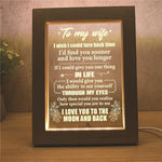 Load image into Gallery viewer, Husband To Wife - How Special You Are To Me - Frame Lamp
