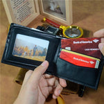 Load image into Gallery viewer, Mom To Son - Never Lose - Black Bifold Wallet

