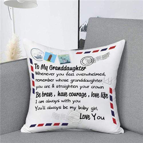 To My Granddaughter - Straighten Your Crown - Pillow Case