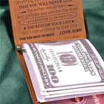 Load image into Gallery viewer, Dad To Daughter - Never Lose - Money Clip Wallet
