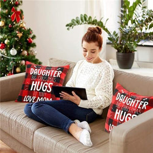 Mom To Daughter - Big Christmas Hugs To You - Pillow Case