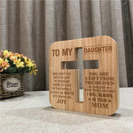 Load image into Gallery viewer, Mom To Daughter - God Sent You Into My Life  - Cross Lamp
