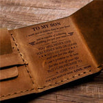 Load image into Gallery viewer, Mom To Son -You Will Never Lose - Tri-fold wallet
