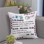 Load image into Gallery viewer, Dad To Daughter - Straighten Your Crown - Pillow Case
