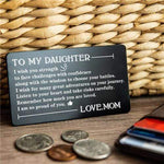 Load image into Gallery viewer, Mom To Daughter - Listen To Your Heart - Engraved Wallet Card
