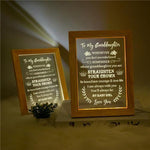 Load image into Gallery viewer, To My Granddaughter - Straighten Your Crown - Frame Lamp
