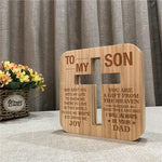 Load image into Gallery viewer, Dad To Son - God Sent You Into My Life  - Cross Lamp
