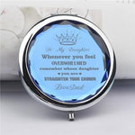 Load image into Gallery viewer, Dad To Daughter - Straighten Your Crown - Pocket Mirror
