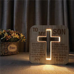 Load image into Gallery viewer, Dad To Son - God Sent You Into My Life  - Cross Lamp
