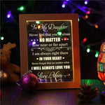 Load image into Gallery viewer, Mom To Daughter - I Will Always Love You - Frame Lamp
