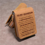 Load image into Gallery viewer, To My Grandson - You Will Never Lose - Card Holder Zipper Wallet
