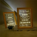 Load image into Gallery viewer, Mom To Daughter - I Will Always Love You - Frame Lamp
