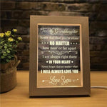 Load image into Gallery viewer, To My Granddaughter - I Will Always Love You - Frame Lamp
