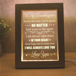 Load image into Gallery viewer, To My Granddaughter - I Will Always Love You - Frame Lamp
