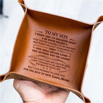 Load image into Gallery viewer, Mom To Son - Never Lose - Leather Valet Tray
