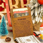 Load image into Gallery viewer, Dad To Son - Never Lose - Money Clip Wallet

