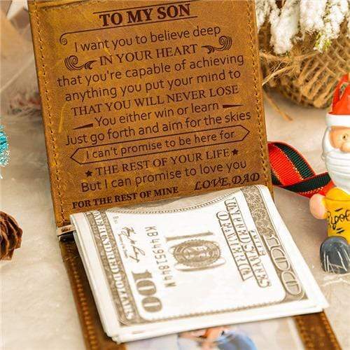 Dad To Son - Never Lose - Money Clip Wallet