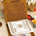 Load image into Gallery viewer, Mom To Son - Never Lose - Money Clip Wallet
