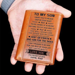 Dad To Son - Never Lose- Tri-fold wallet