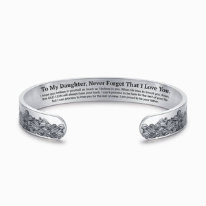 To My Daughter Proud of You Love Dad Bracelet