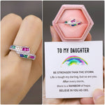 Load image into Gallery viewer, To My Daughter - Rainbow Ring
