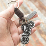 Load image into Gallery viewer, To My Man - Ride Safe, I Need You Here With Me -Motorcycle Keychain
