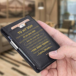 Load image into Gallery viewer, Mom To Son - Just Do Your Best - Wallet with Money Clip
