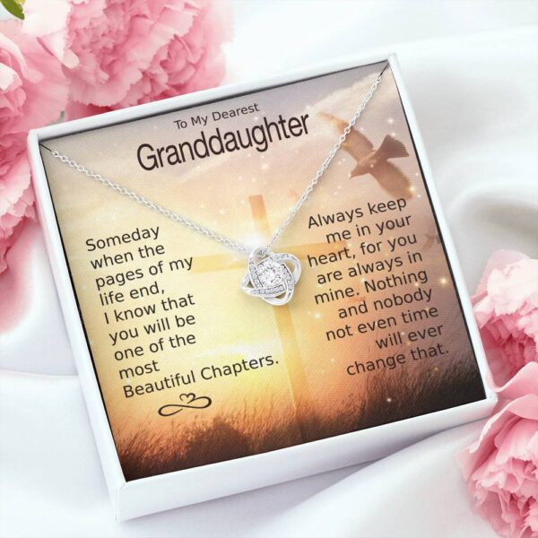 To My Granddaughter - You Are Always In Mine - Eternal Heart Necklace
