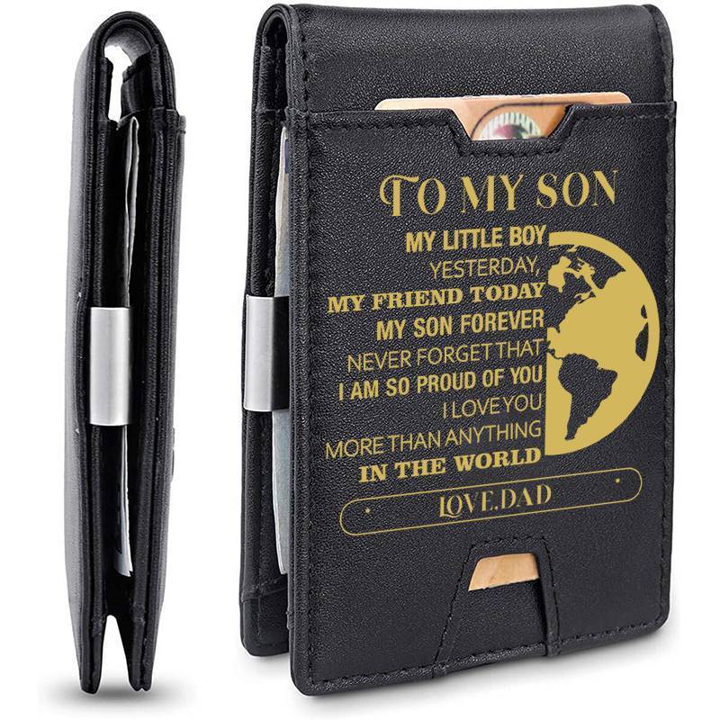 Dad To Son - My Son Forever - Wallet with Money Clip