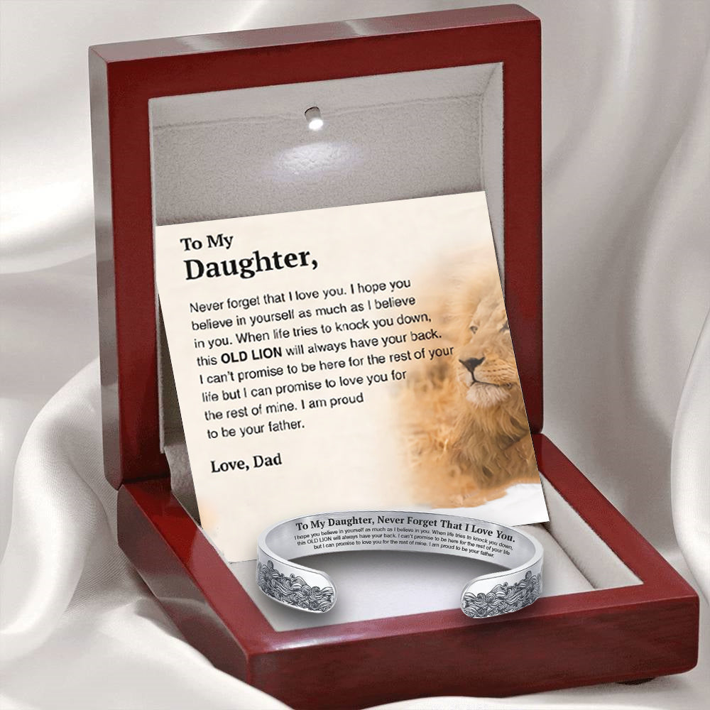 To My Daughter Proud of You Love Dad Bracelet