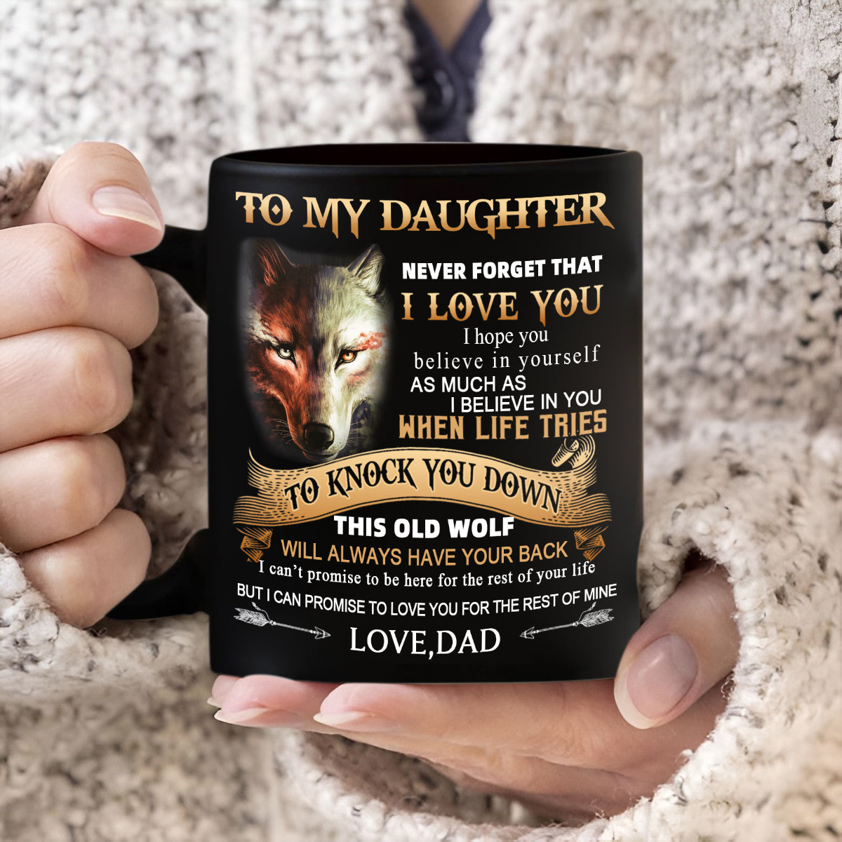 Dad To Daughter - Believe In Yourself - Coffee Mug
