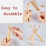 Load image into Gallery viewer, Wooden Baseball Stand Display Holder
