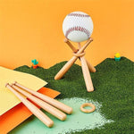 Load image into Gallery viewer, Wooden Baseball Stand Display Holder
