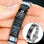 Load image into Gallery viewer, To My Granddaughter - Be Brave - Premium Stainless Steel Bracelet
