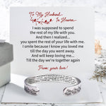 Load image into Gallery viewer, To My Husband In Heaven - Wave Cuff Bracelet
