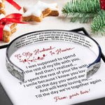 Load image into Gallery viewer, To My Husband In Heaven - Wave Cuff Bracelet
