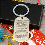 Load image into Gallery viewer, To My Grandson - Just Do Your Best - Keychain
